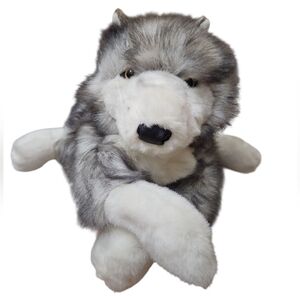 Folkmanis Timber Wolf Hand Puppet Plush 18"